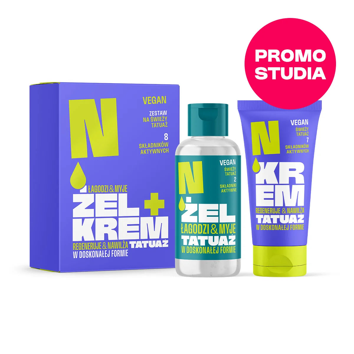 Neba krem i żel do tatuażu 10 szt.