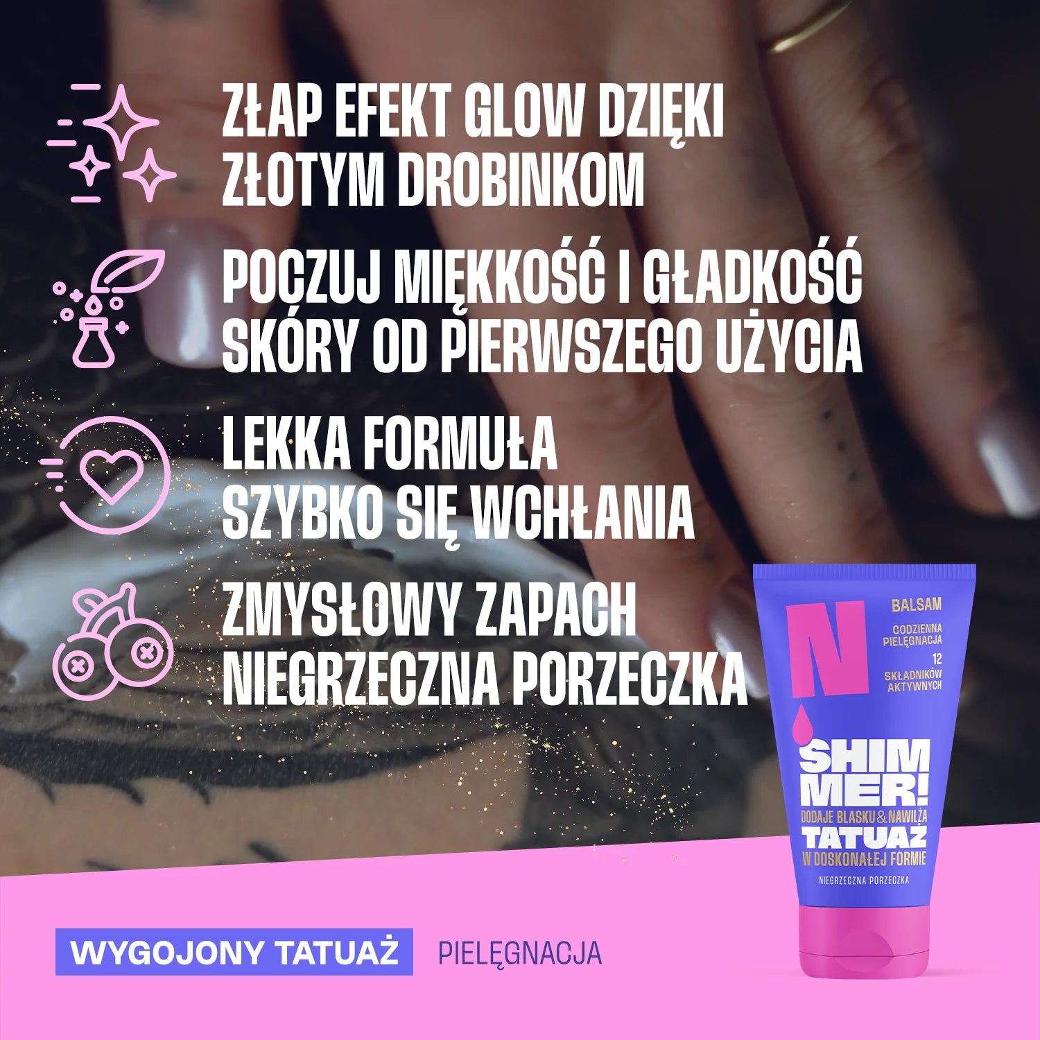 Neba Shimmer balsam rozświetlający do tatuażu 5 szt.