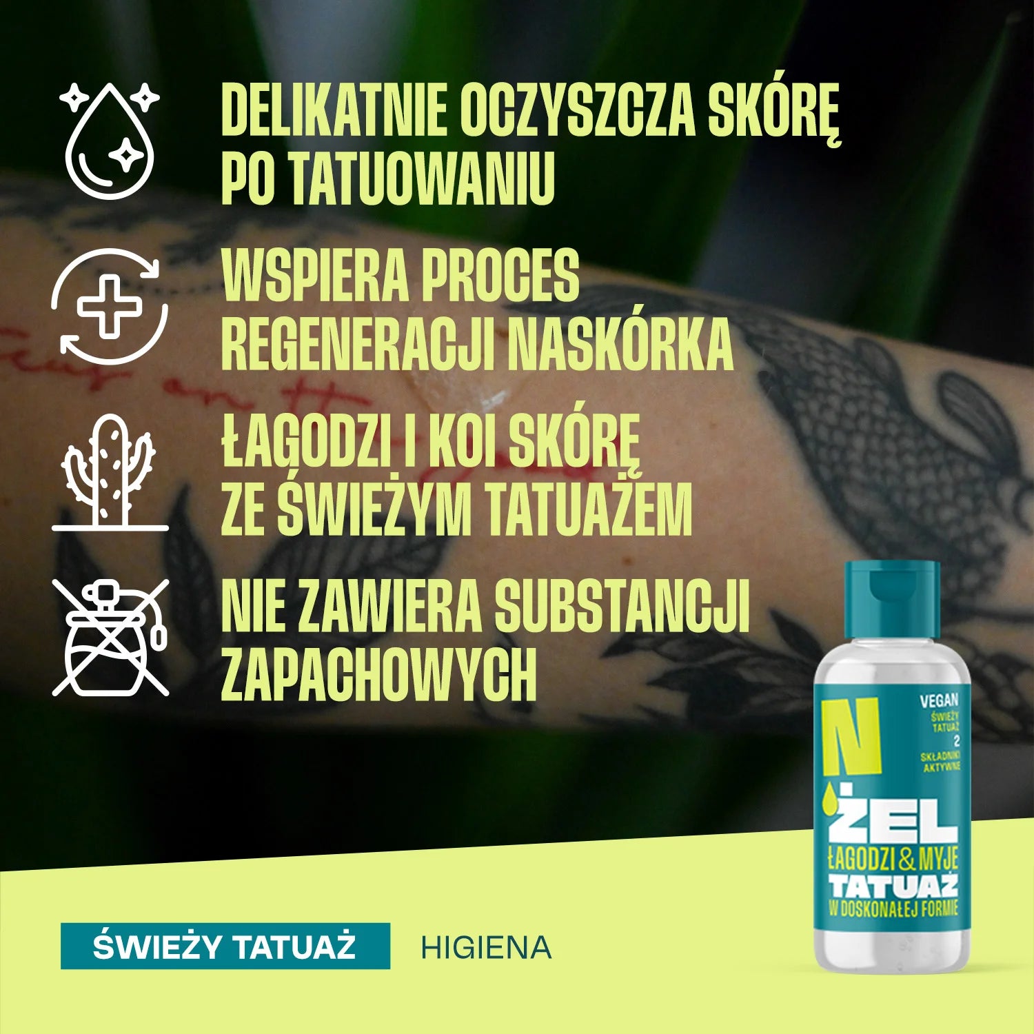 Neba żel do świeżego tatuażu