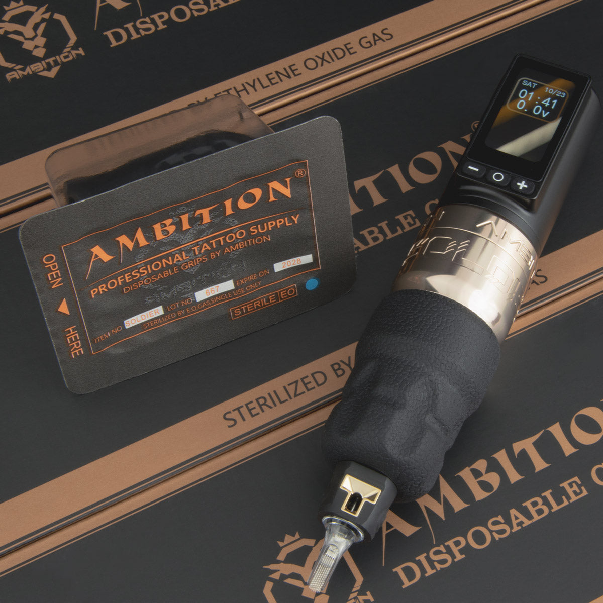 Ambition Soldier 270 machine à tatouer pen sans fil course interchangeable 4.0-4.5 mm
