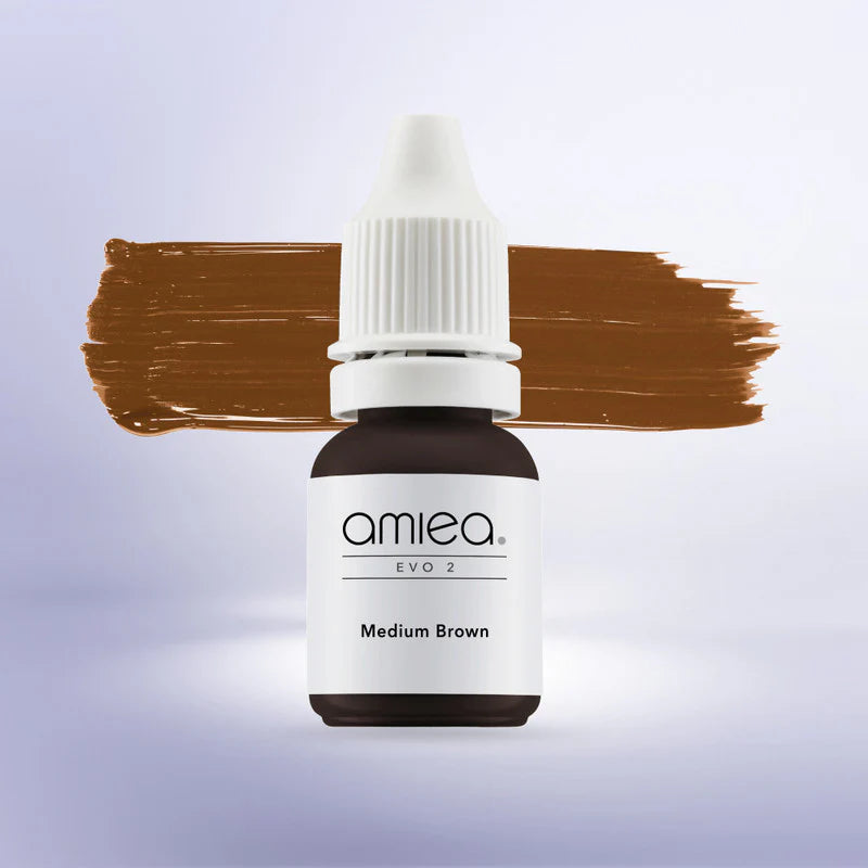 Amiea EVO2 Medium Brown pigment do makijażu permanentnego