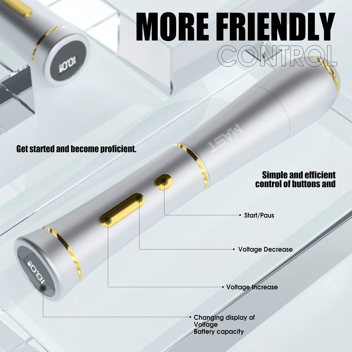 Mast P40 bezprzewodowa maszynka do pmu pen 2.5 mm