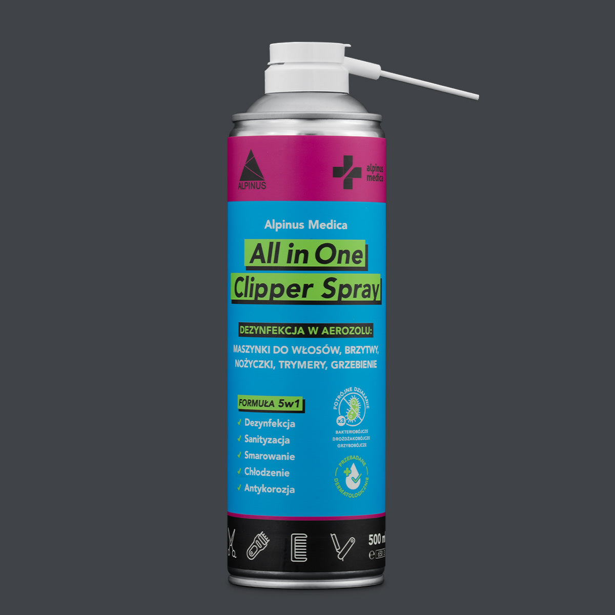 Alpinus Medica All in One Clipper płyn do dezynfekcji narzędzi