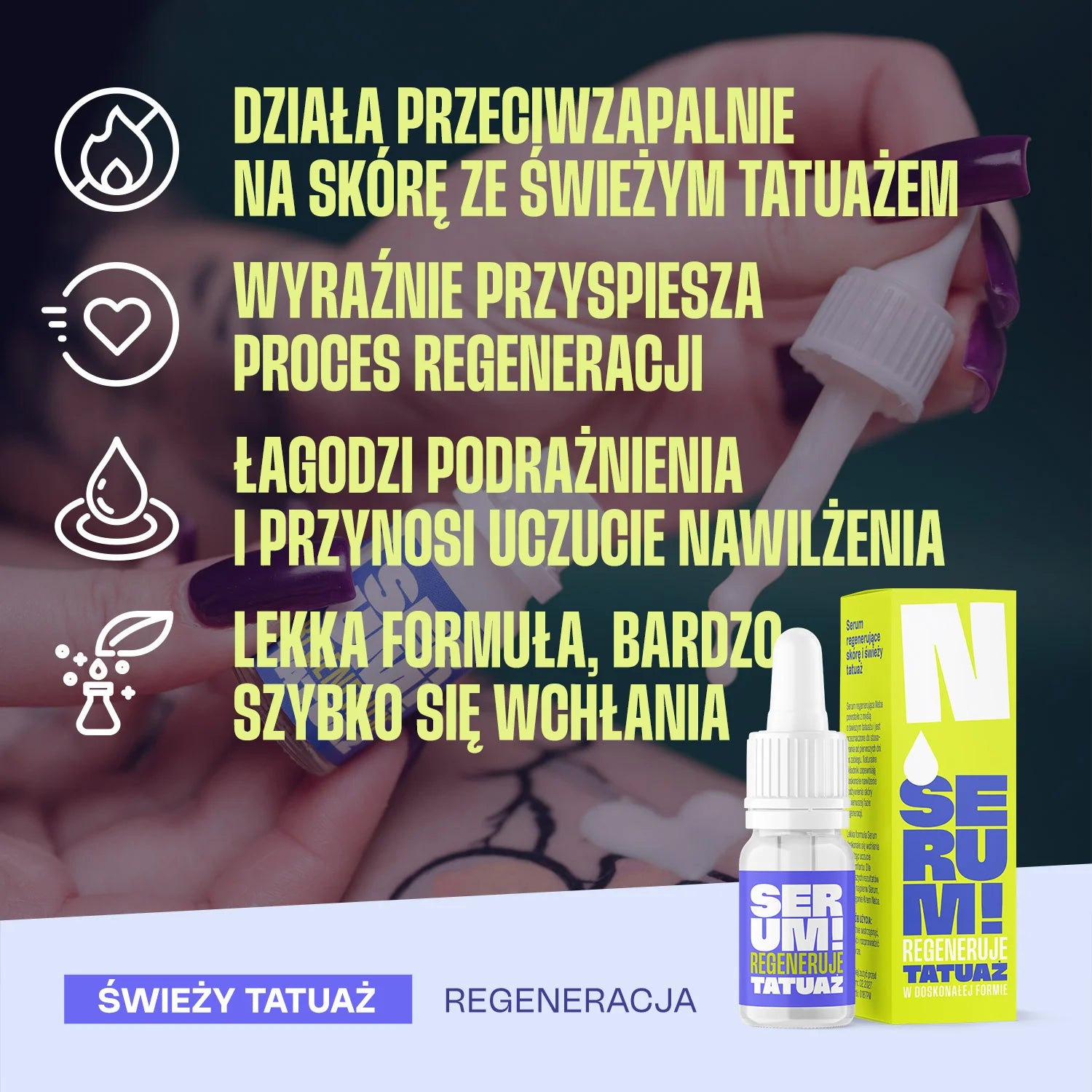 Neba serum regenerujące do tatuażu 10 szt.