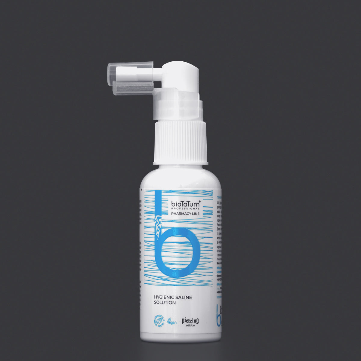 BioTatum Hygienic Saline Solution aftercare piercing spray
