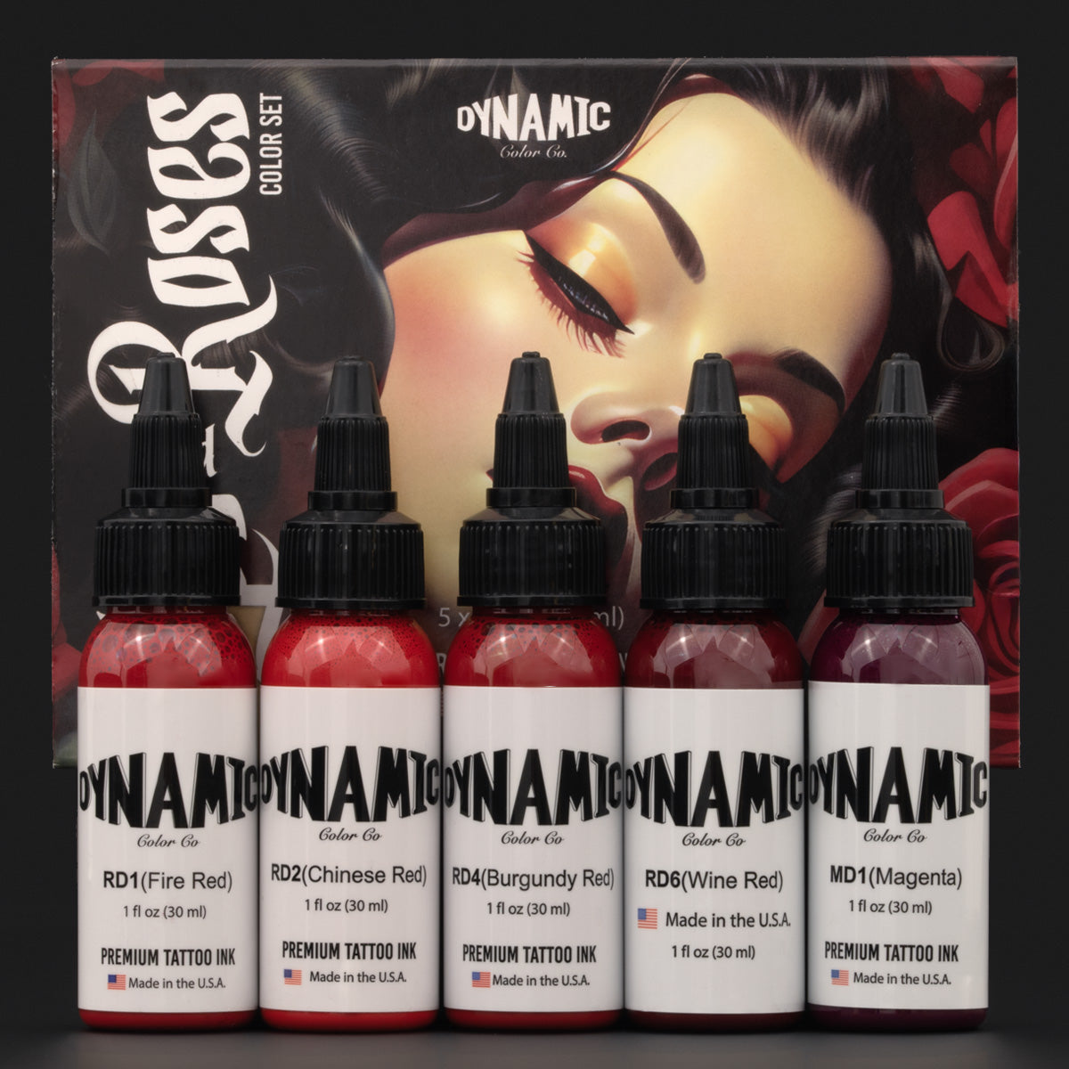 Dynamic Lips And Roses zestaw tuszy artystycznych 5 szt.