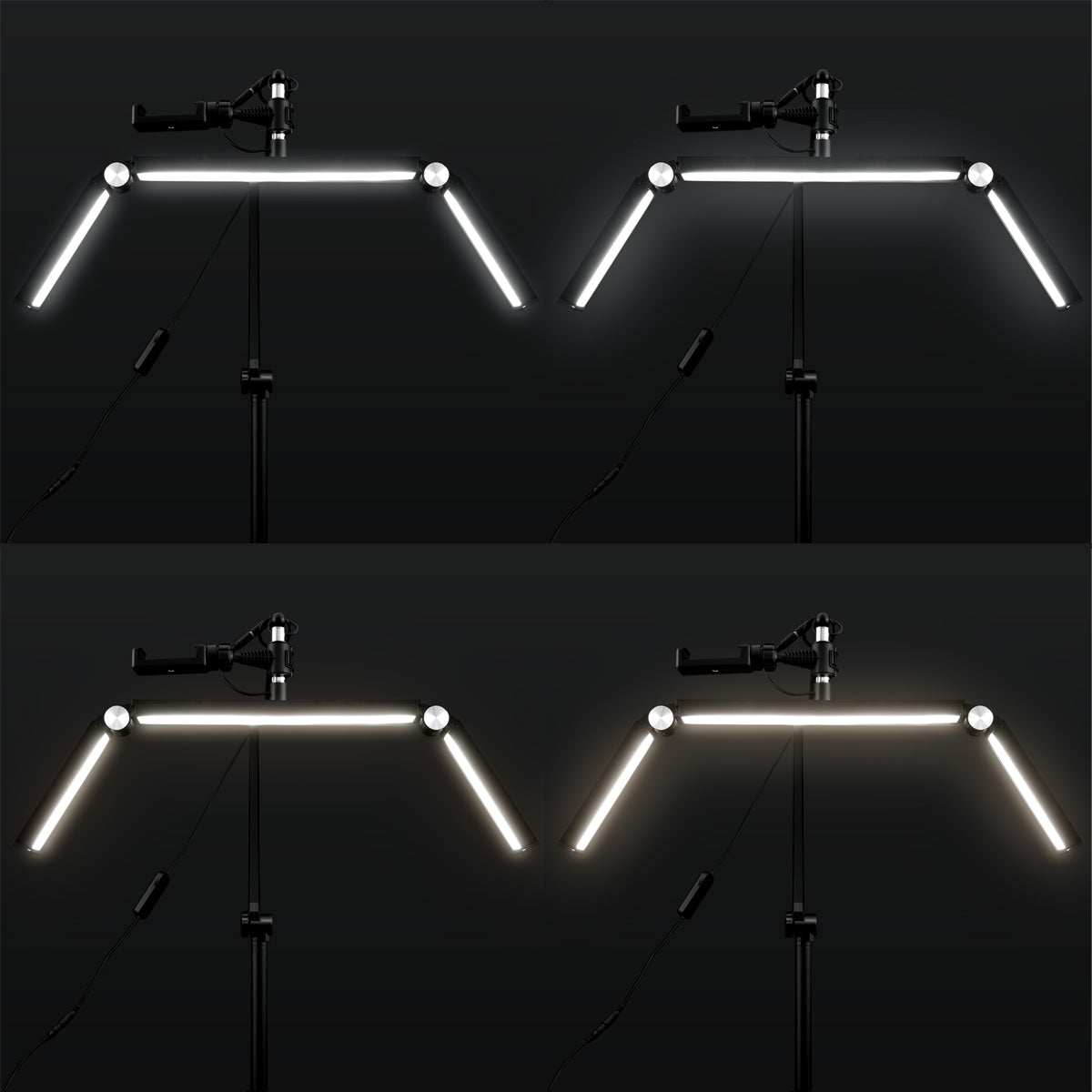 Lampa LED FOLD do tatuażu z mocowaniem do blatu