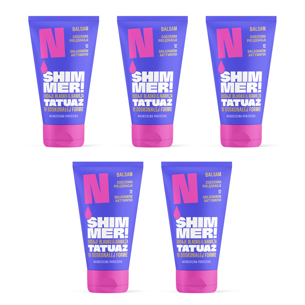 Neba Shimmer balsam rozświetlający do tatuażu 5 szt.