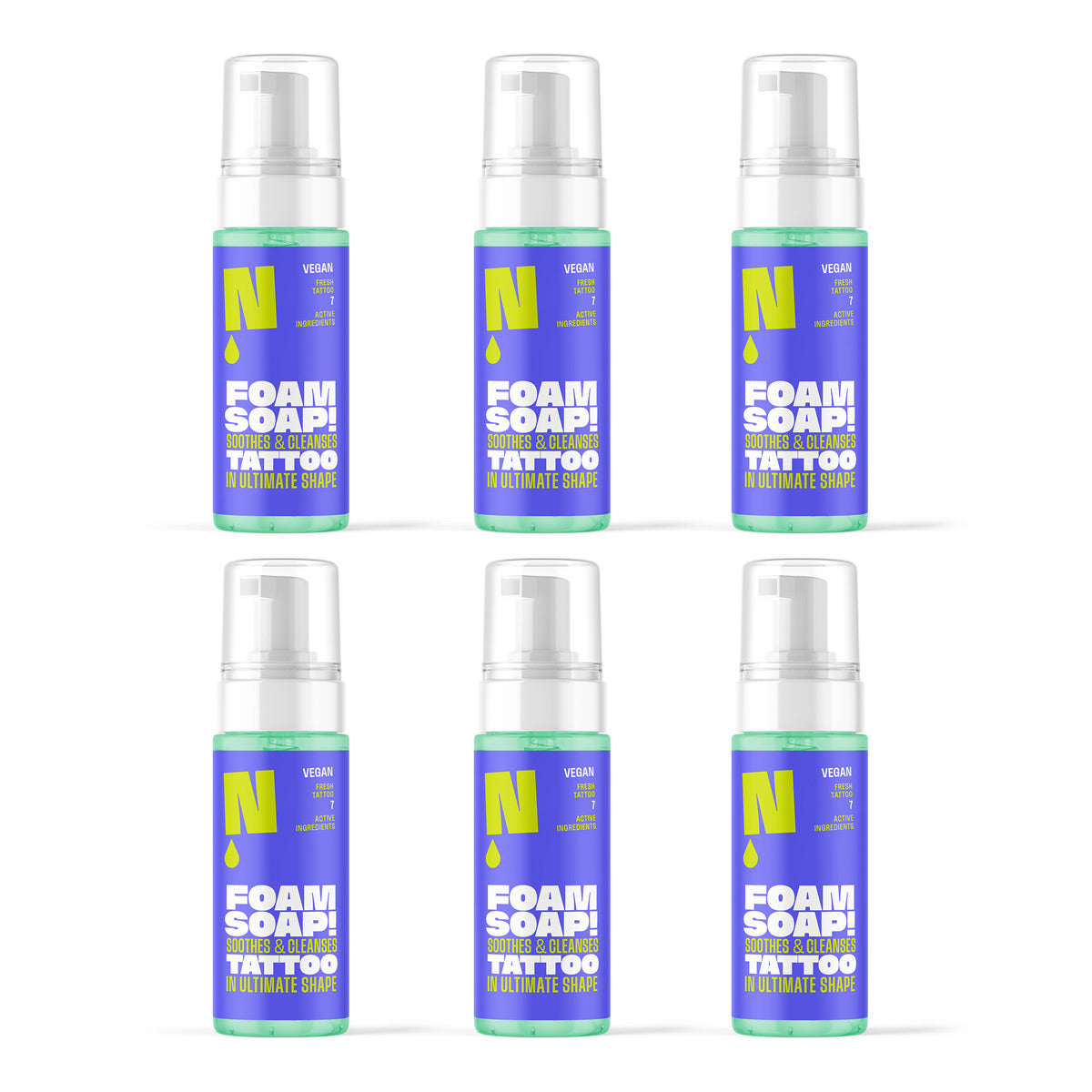 Neba Foam Soap łagodząca pianka do tatuażu 6 szt.
