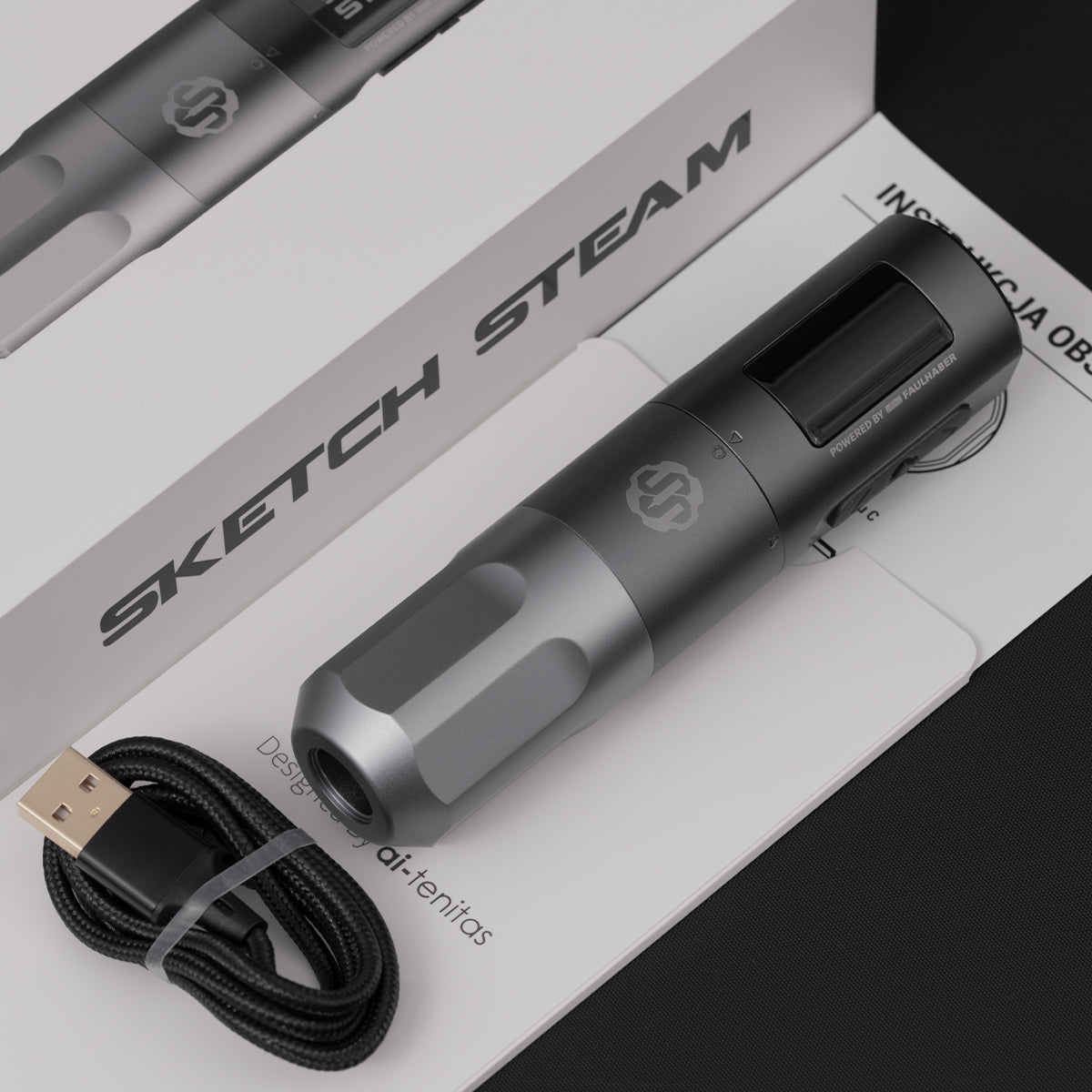 Sketch Steam One bezprzewodowa maszynka do tatuażu pen 4.0 mm