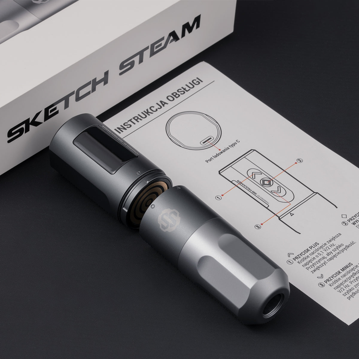 Sketch Steam One bezprzewodowa maszynka do tatuażu pen 4.0 mm
