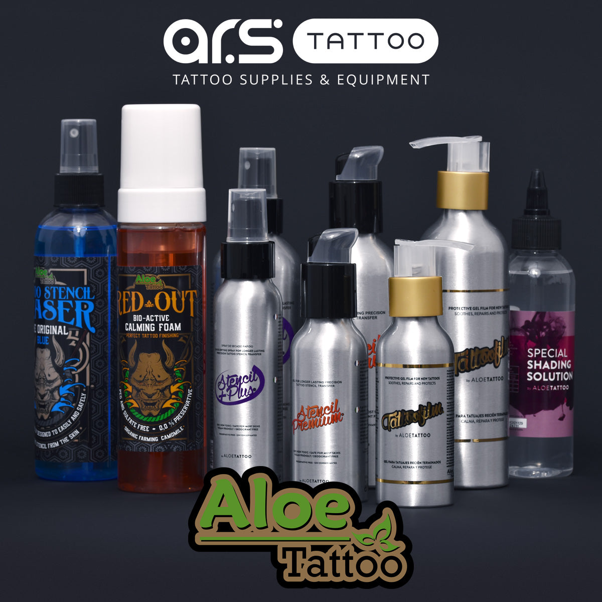Aloe Tattoo Stencil +Plus spray do odbijania wzorów