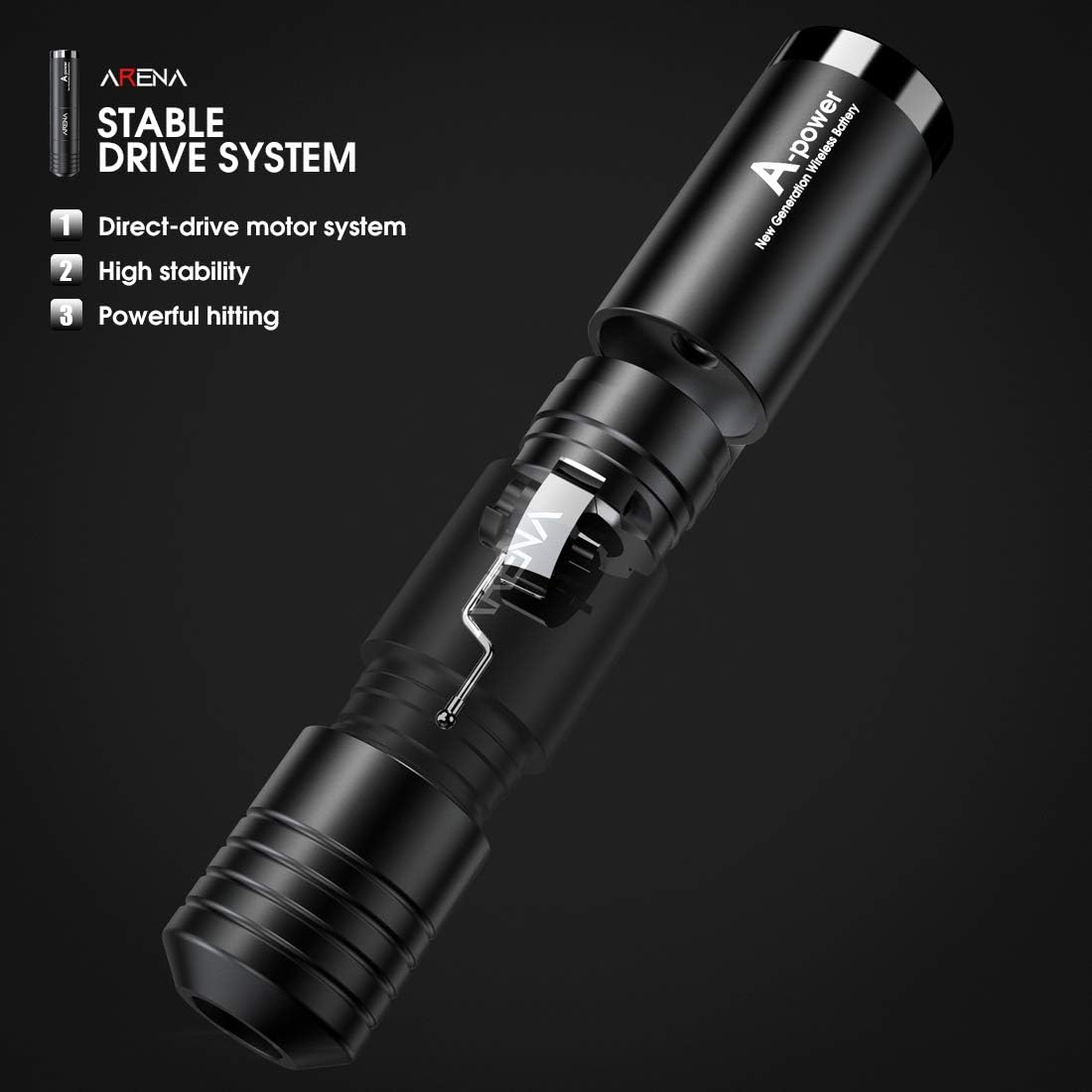 Arena A-Power bezprzewodowa maszynka do tatuażu pen 3.5 mm