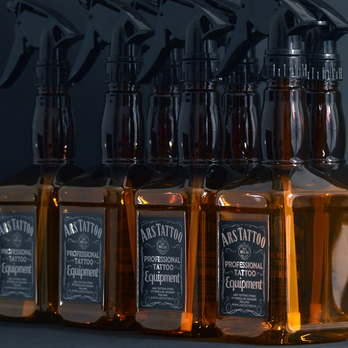 Butelka spryskiwacz whiskey do tatuażu