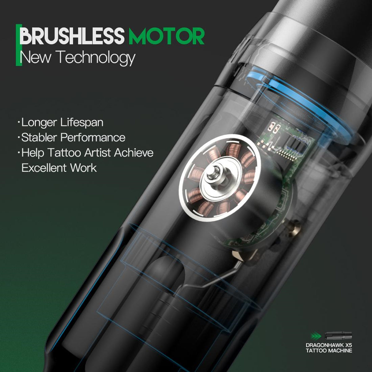 Dragonhawk Pen wireless tattoo machine pen 4.0 mm