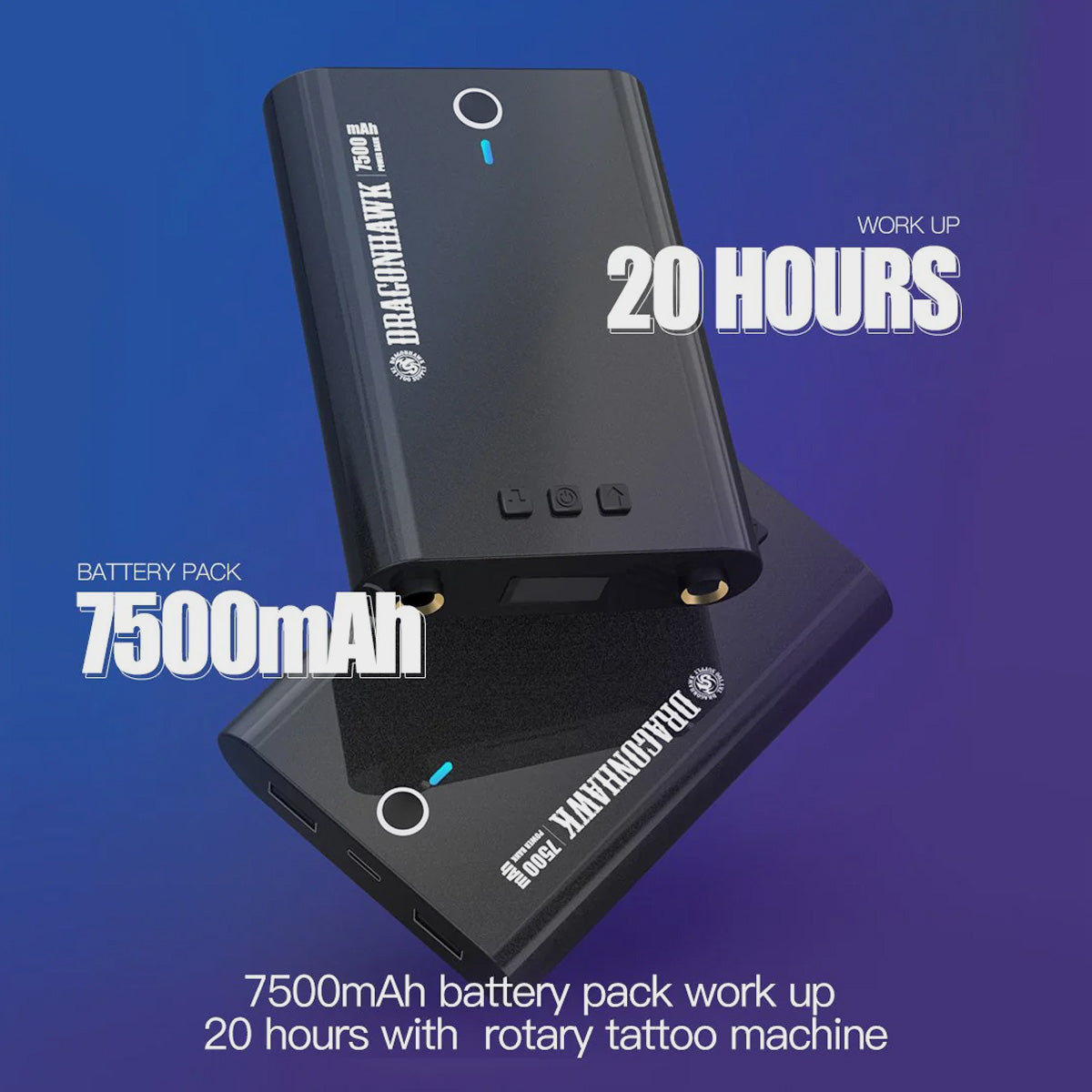 Dragonhawk Powerbank przenośny zasilacz do tatuażu