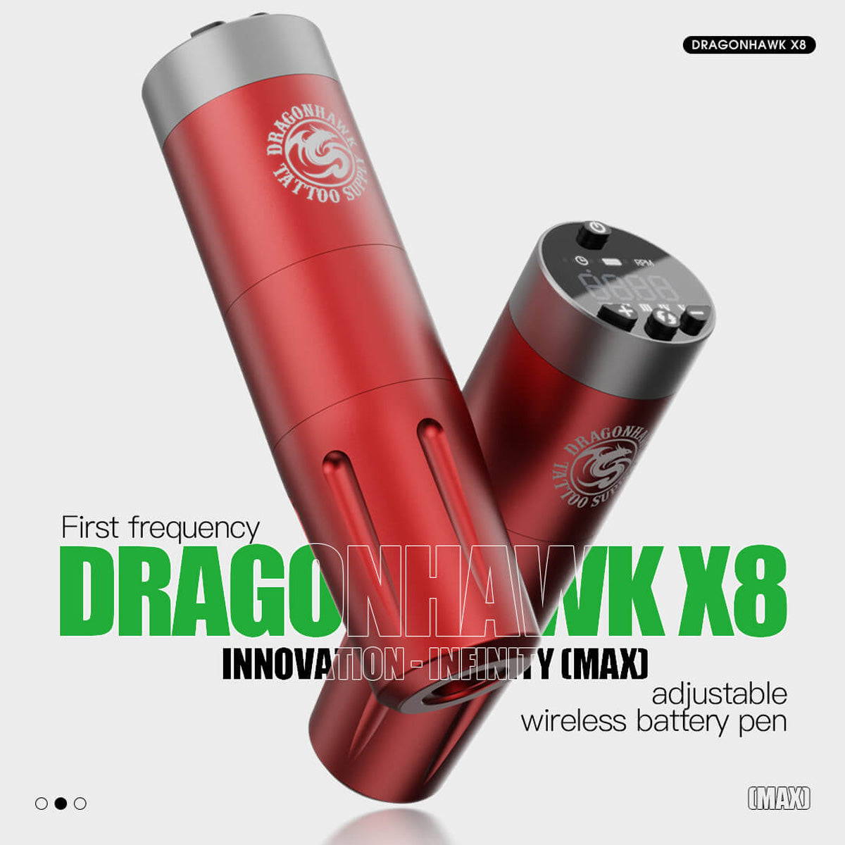 Dragonhawk X8 bezprzewodowa maszynka do tatuażu pen 4.0 mm