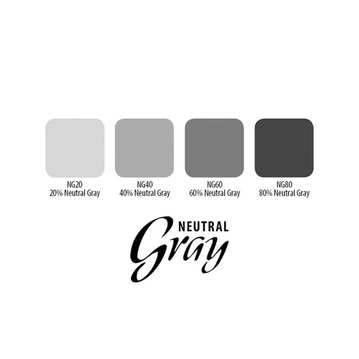 Eternal Ink Neutral Gray zestaw tuszy artystycznych 4 szt.