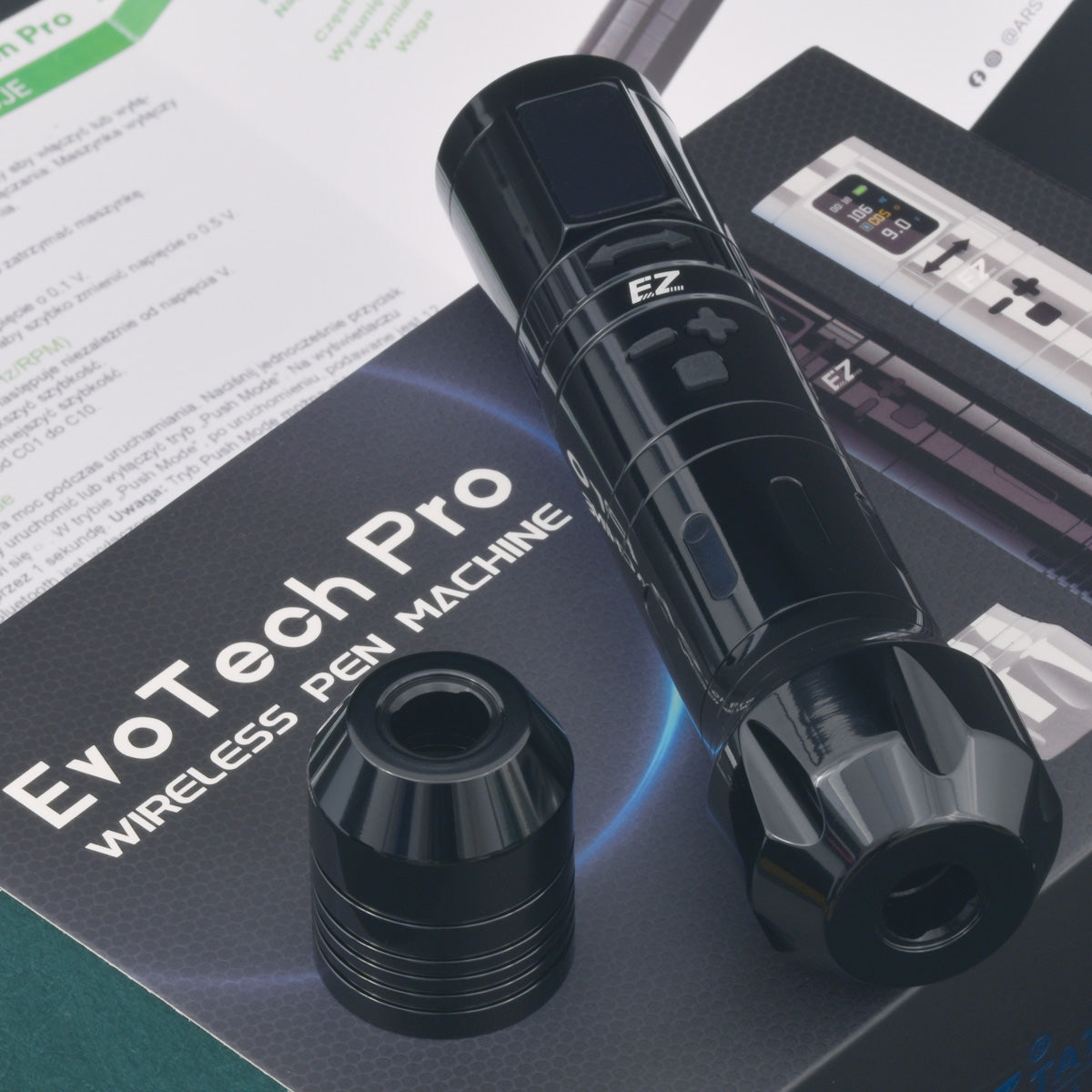 EZ Evo Tech Pro bezprzewodowa maszynka do tatuażu pen 3.5 mm
