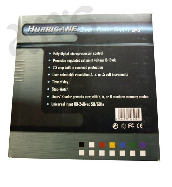 Hurricane HP-2 Europe Deluxe zasilacz do tatuażu