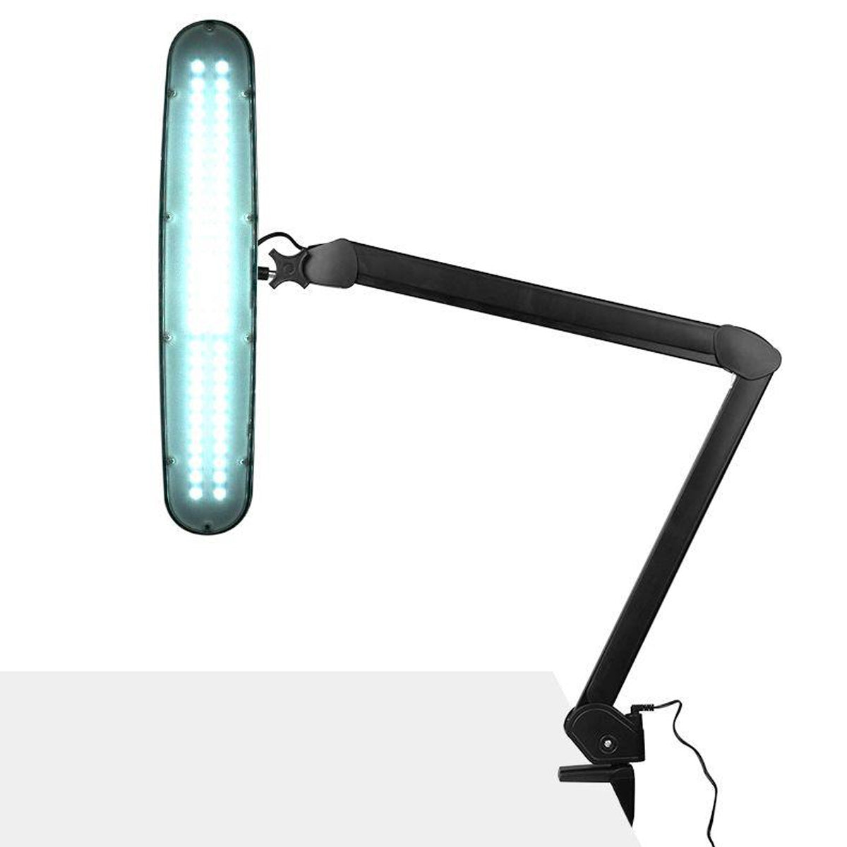 Lampa LED do tatuażu na ramieniu z mocowaniem do blatu z szerokim panelem