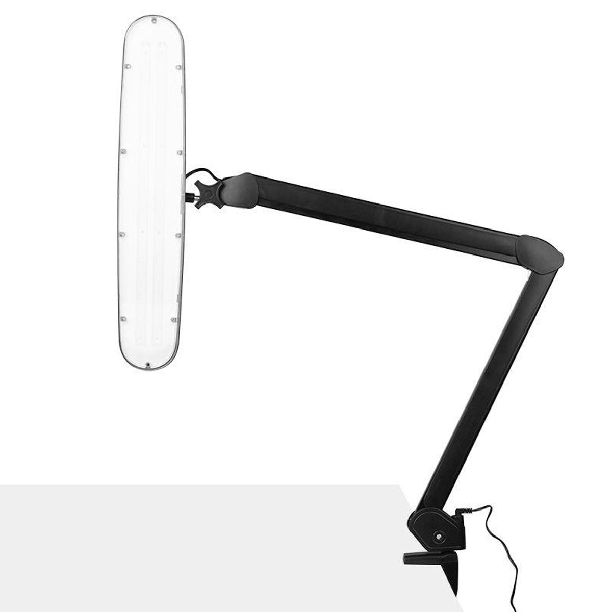 Lampa LED do tatuażu na ramieniu z mocowaniem do blatu z szerokim panelem