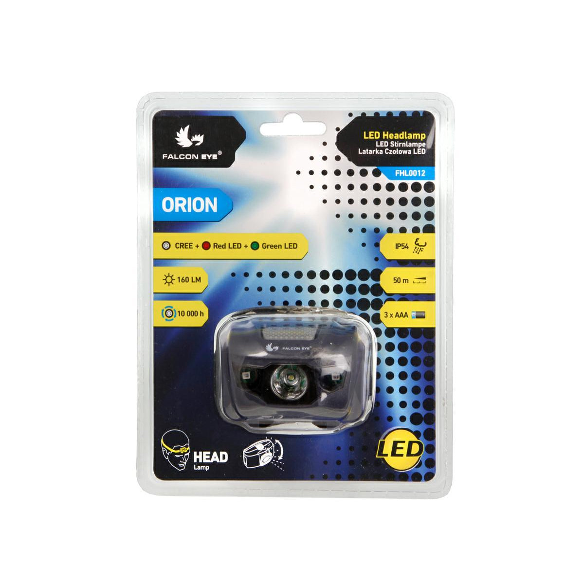 Mactronic Falcon Eye Orion latarka czołowa LED do tatuażu