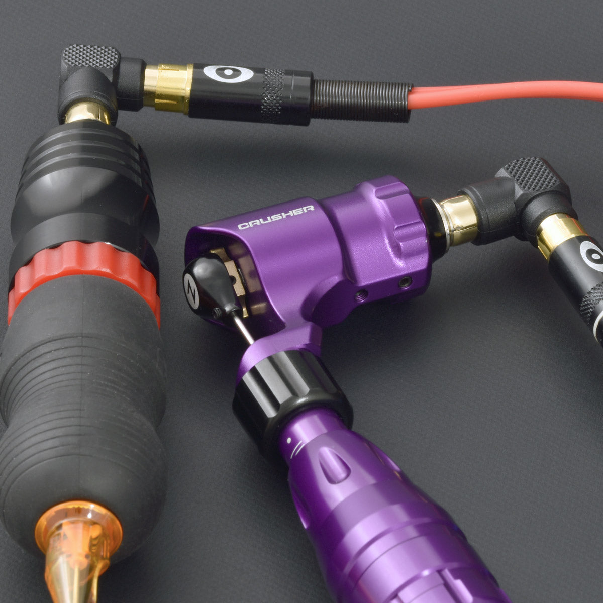 Angled RCA tattoo adapter