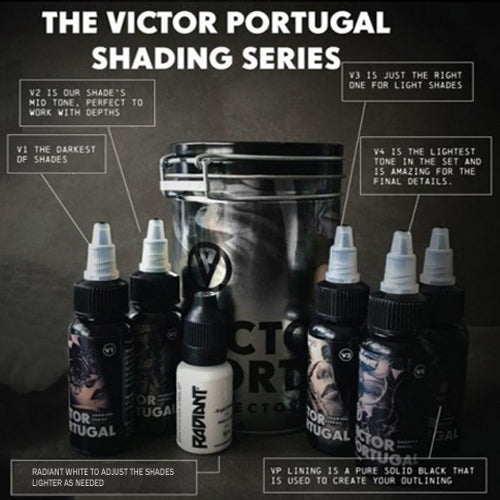 Radiant Victor Portugal Collector'S Ink zestaw tuszy artystycznych 5 szt.