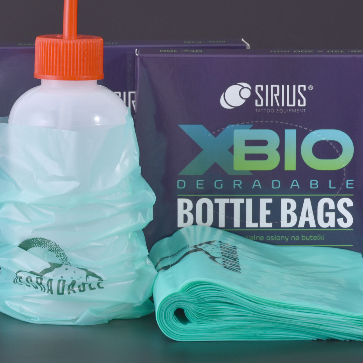 Sirius XBIO osłony biodegradowalne na butelki