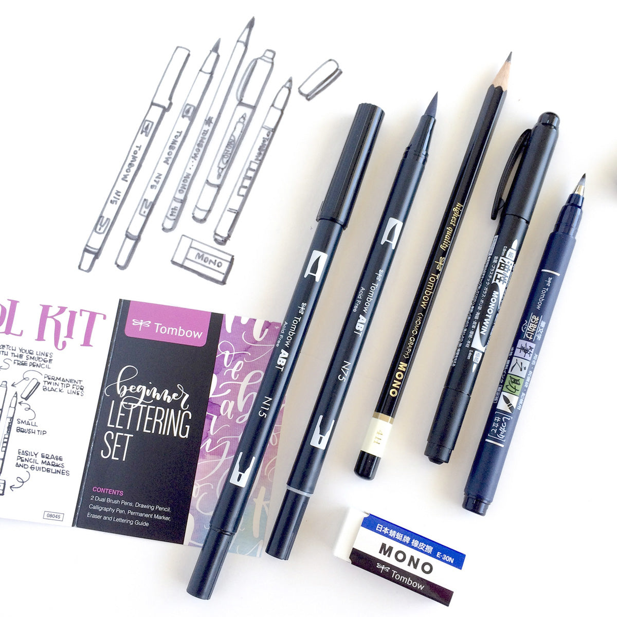 Tombow Beginner Lettering Set zestaw do kaligrafii
