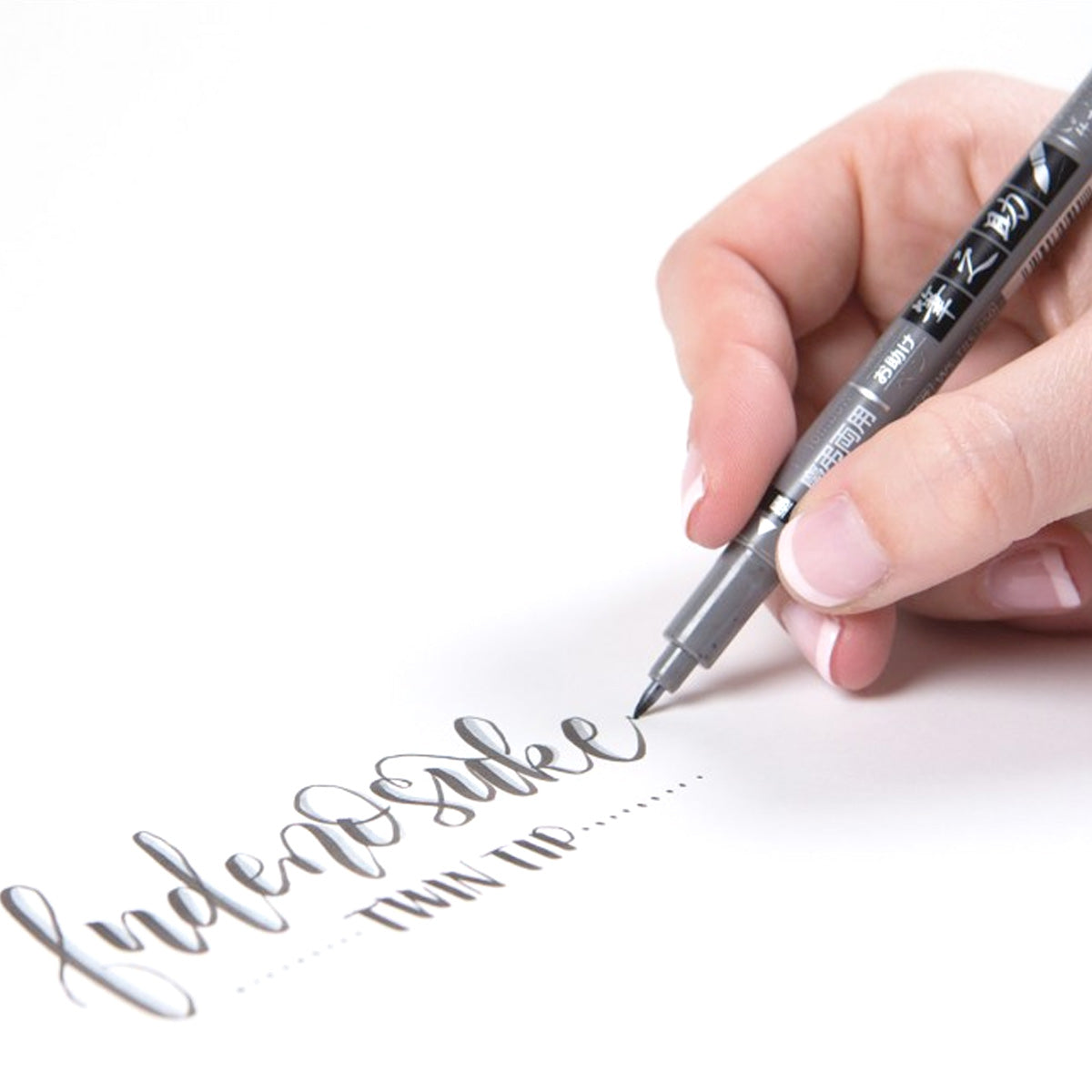 Tombow Fudenosuke Pen Twin flamaster do kaligrafii