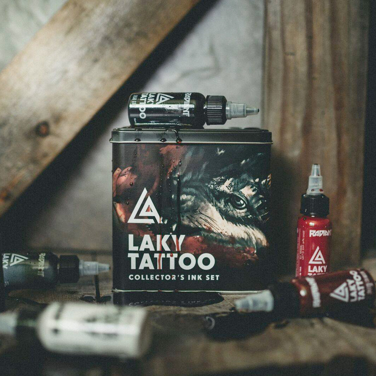 Radiant Laky Tattoo zestaw tuszy artystycznych 9 szt.