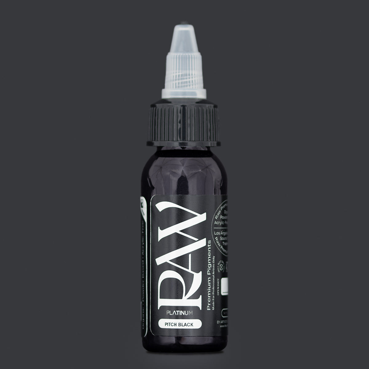 Raw Platinum Pitch Black tusz do tatuażu