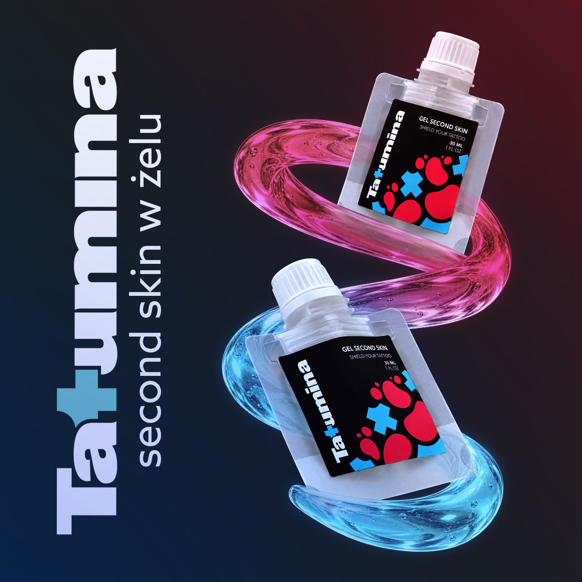 Tatumina Gel Second Skin opatrunek w żelu do tatuażu